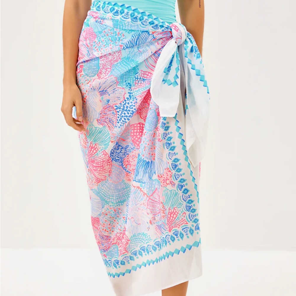 Lilly Pulitzer Pink and Blue Scarf/Pareo